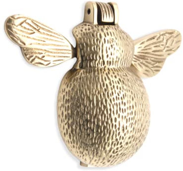 Infinity Decor Türklopfer Hummel aus massivem Messing in polierter Messingoberfläche – Premium-Qualität Hand-Türklopfer für Eingangstür Möbel