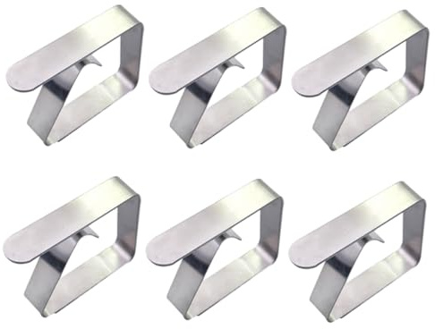 Alipis 12piezas Pinzas para Cubiertas De Mesa Pinzas Cuadradas Sujetamanteles Duraderos