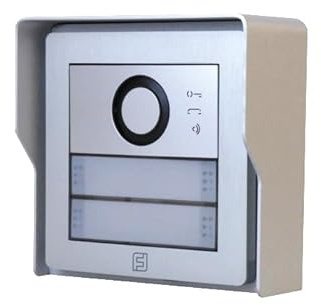 ECI ELEKTROFORNITURE KIT Interphone vidéo prêt et complet pour installation 4G/GSM jusqu'à 4 appels, convient aux hôtels, maison de B&B, vacances, location (Kit 1MCABS4)