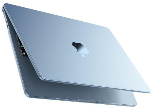 MOSISO Kompatibel mit MacBook Air 15 Zoll Hülle M5 M4 M3 M2 2026 2025-2023 | Ultradünne Hartschale, Präzise Farbgebung & Anti-Fingerabdruck - für Macbook Air 15 A3448 A3241 A3114 A2941, Himmelblau