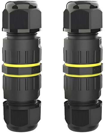 Waterproof Junction Box Outdoor Cable Connectors, Outdoor Electrical Box,for Cable Diameter Ø3.5-10mm, for Outdoor Road Landscape Lights,External Cord Boxes PCS)