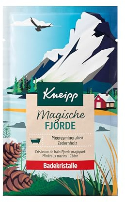 Kneipp Bath Crystals Magic Fjords - Bath Additive with Valuable Sea Minerals and Essential Cedarwood Oil - Vegan - 60 g