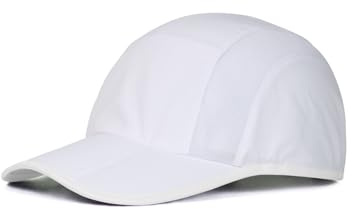 Zylioo XL/XXL Basecap stort huvud keps löpning cap vikbar basebollkeps solskydd reflekterande sport ljus baseball kepsar utomhus, Vit, XL-XXL