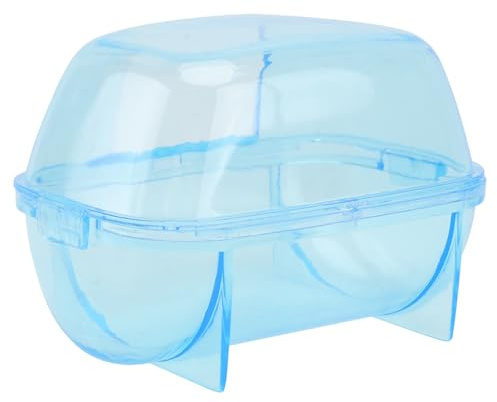 GETAJGHSD Hamsterbadewanne aus Robustem Kunststoff für Kleine Haustiere mit Praktischem Badewerkzeug und Kreativem Design als Sandbad für Zwerghamster Zufällige Farbe