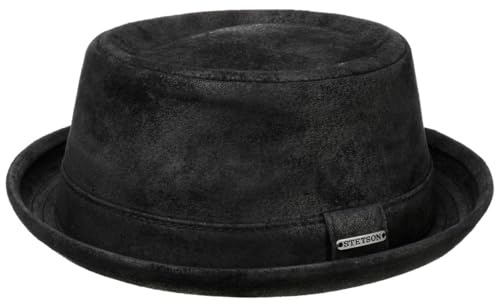Stetson Pennsylvania Pigskin Porkpie Hut Ledergarniturband Herren Sommer Winter
