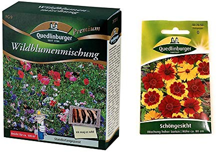 Wildblumenmischung (ohne Gräser) & Schöngesicht | Blumensamen von Quedlinburger Saatgut