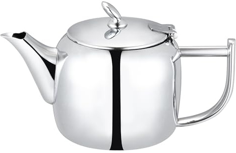 Café Olé Chatsworth CHT-024 - Teiera piccola da 680 ml, in acciaio inox 18/10, lucidata a specchio