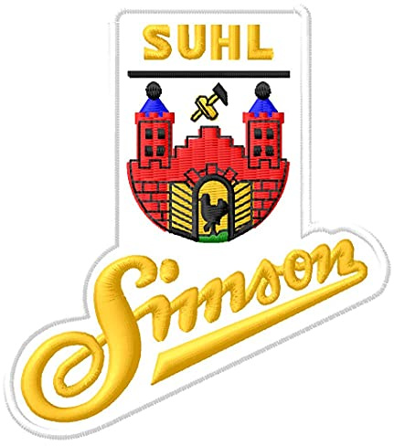 Masterpatch Aufnäher für Fans Simson Suhl Patch Motorrad Parche Bordado Brodé Patch écusson Toppa ricamata