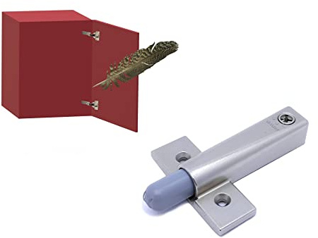Stoßdämpfer-Kolben für Türen, verlangsamt den Endlauf der Türen, move Salice. (Nickel mit Stopper, leichte Tür)