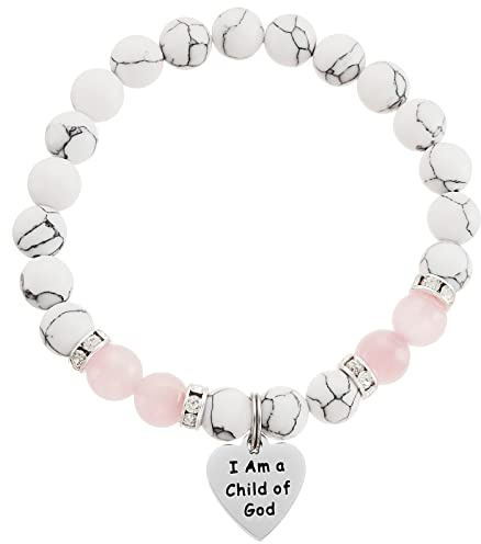 HUTIMY Baptism Bracelet for Teen Goddaughter Women Baptized Bracelets I am a Chilld of God Baptism Bracelet