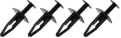 VENOAL 100 remaches de plástico para parachoques de coche, 32 mm de largo, color negro