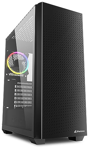 Sharkoon VS9 RGB Midi ATX PC Gehäuse, schwarz