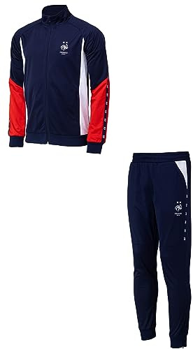 FFF Träningsoverall fit officiell kollektion det franska fotbollslaget, Färg: blå, S