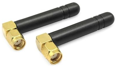 Mini antenne Double Bande WiFi 6 2,4 GHz 5 GHz 5,8 GHz MIMO 802.11 b/g/n/AC/AX RP-SMA mâle à Angle Droit pour FPV Bluetooth Adaptateur USB 6E Carte PCIe Mini PC Routeur Caméra de recul sans Fil