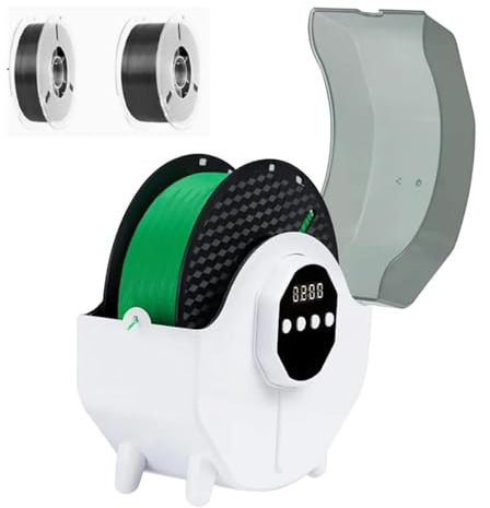 Essiccatore per filamenti per stampante 3D, disidratatore per filamenti, compatibile con filamento da 1,75 mm 2,85 mm, 3 livelli di regolazione della temperatura, ventola di circolazione incorporata