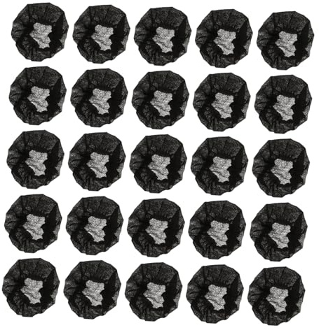 Black Non Woven Microphone Pop Filter 100Pcs Disposable Covers | Fits Condenser and Desktop Microphones, Anti-Spit Protection, Stable Signal Output, Event Use, Home Recording