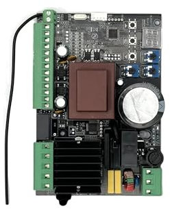 Replacement Gate Operator Logic Board, ID1201 Replacement Control Board 230V AC 120V Inverter Gate Barrier Operator Sliding Gate Opener Control Board for Sliding Gate Motor and Accessories(1board 4key