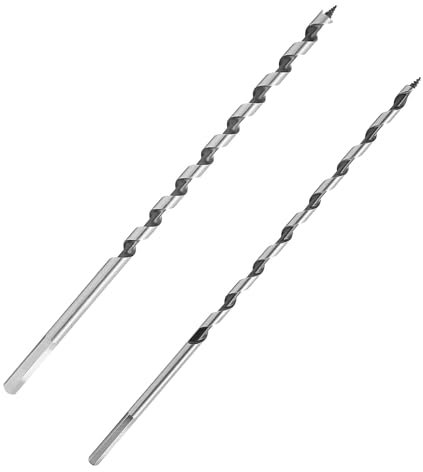 Ultra Long Wood Auger Drill Bit, 6mm/8mm*230mm Auger Hex Shank Drill Bits for Wood, Block Brick Tile and Plastic Bit (2PCS)
