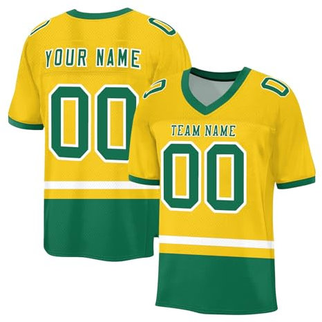 Generisch Personalisiert Herren Sporthemden Individuelles Rugby Trikot Fußball Trikot Schnelltrocknend American Football Trikot Atmungsaktiv T-Shirt Kurzarm Trikot Männer Damen Black Friday Angebote