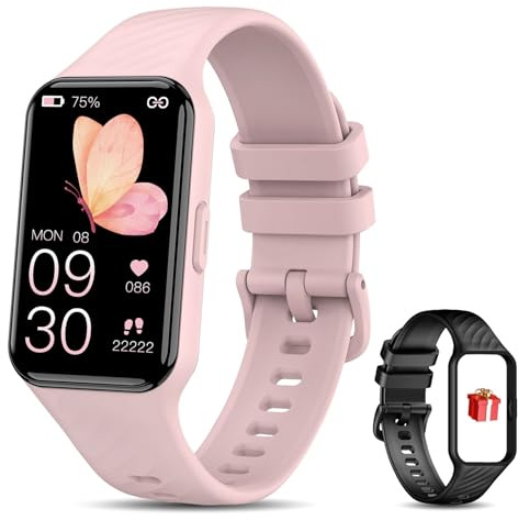 Smart Watch for Men Women,1.47 inches Fitness Watch with 24 Sports Modes,2Straps,Heart Rate,Sleep Monitor,SpO2,Step Counter,Activity Tracker,IPX8 Waterproof,Fast Charging,Smartwatch for Android iOS