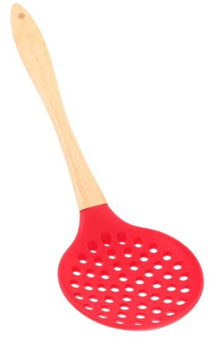 TOPPERFUN Cuchón Espumadera Silicona Cuchara Ranurada Colador Aceite Utensilio Cocina