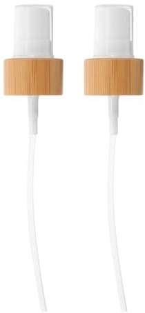 VALICLUD Bouchon en Bambou avec Buse PulvéRisateur pour Flacon en Verre 2 PièCes 13.5 Cm Accessoire De Remplacement pour Parfum CosméTique Et Nettoyage