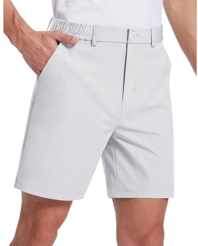 Pantaloncini da golf da uomo, elasticizzati, ad asciugatura rapida, leggeri, anti-pieghe, per il tempo libero, senza stiratura, per il lavoro, da spiaggia, da allenamento