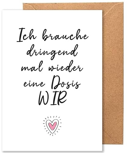 Happymotive Freundschafts- & Spruchkarten – Postkarten mit Sprüchen für beste Freundin, Herzensmensch & Kollegen – Dosis wir Geschenk Freundschaft, Büro Deko, Geburtstag – mit Umschlag DIN A6