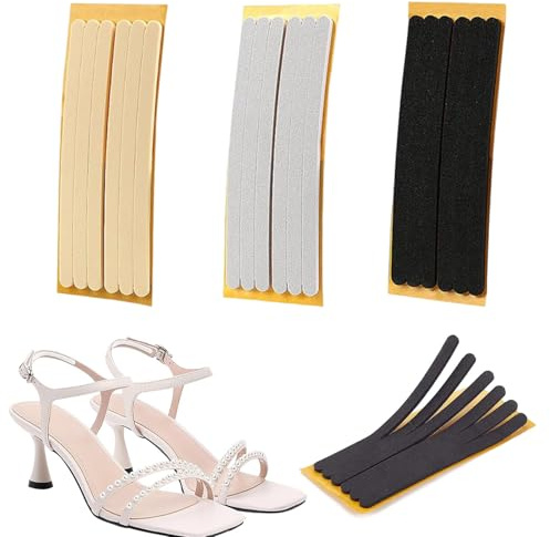dinghaole 18 Pièces Protege Talon Chaussure, Doublures de Talon Adhésives Coussinets de Chaussures Antidérapants Produits de Soulagement de la Douleur des Pieds, Sangles de Talon