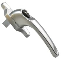 Kooples Hardware Cadenza Locking Window Handle Left Hand – Secure Stylish Window Fitting – Fixings Included (Satin Chrome, 48mm)
