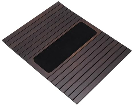 GOWENIC Bandeja para el Brazo del sofá, Portavasos de Aislamiento de Calor de la Mesa del Sillón para Remoto (Brown)