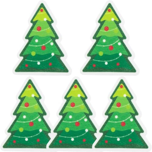 Brxmpn 5 Stück Weihnachts-reinigungsschwämme, Spülschwämme, Wiederverwendbare Reinigungsmittel Für Die Weihnachtsreinigung Von Küche Und Bad
