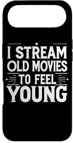 I Stream Old Movies to Feel Young Funny Film Buff Quote Case for iPhone Air