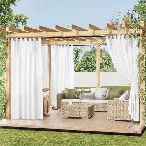 PONY DANCE Terrasse Vorhang Schlaufen Outdoor Gardinen Halbtransparent