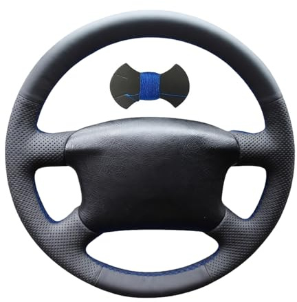Shining wheat Lenkradbezug für Volkswagen für Golf 4 1997-2004/für Passat B5 1997-2005/für Passat Variant 1997-2004/T4/T5 (Blaue Linie)