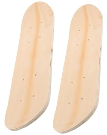 LOORGVEL Leere Skateboard Decks Holz Selbstgemacht Handbemalt Beidseitig Nutzbar für Kunst und Geschenk