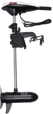 TONFEION 45 lbs Elektrischer Außenborder, 552W 12V Einziehbarer Griff Elektromotor Boot 5 Vorwärts & 3 Rückwärtsgängen Höhenverstellbar für Kajaks, Kanus, Aufblasbare Boote
