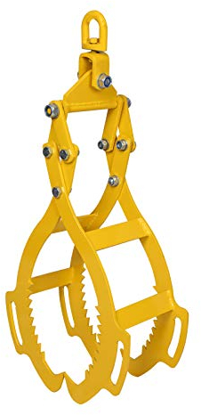 Wiltec Forstzange für Baumstämme bis 720 mm, 1500 kg Zugkraft, Holzzange Hebezange Packzange mit 4 Klemmdornen