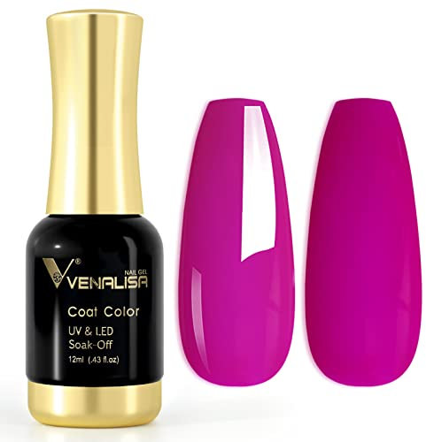 VENALISA 12ml Purple Vortex Gel Nail Polish Soak Off Nail Lamp UV LED Natural Nail Gel Polish Nail Art DIY Manicure French Gifts, 0.43 OZ