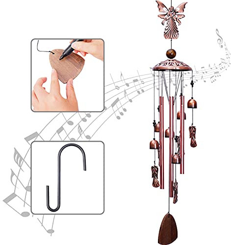 Gigatax Gartenengel Windspiel für Innen- und Außenbereich