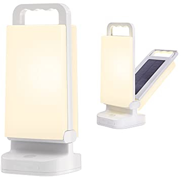 Lepwings Linterna Solar Recargable, LED Lámpara de Camping Solares con Control Táctil, Batería de 4400mAh, Linterna con batería para Acampar, Emergencias, Senderismo, Pesca y Cortes de Energía