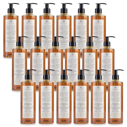 Prija Haut-& Haar Shampoo Vitalisierend - 380 ml - Belebendes Körperreinigungsmittel mit Ginseng - Vegan friendly, Dermatologically tested (18 Stück)