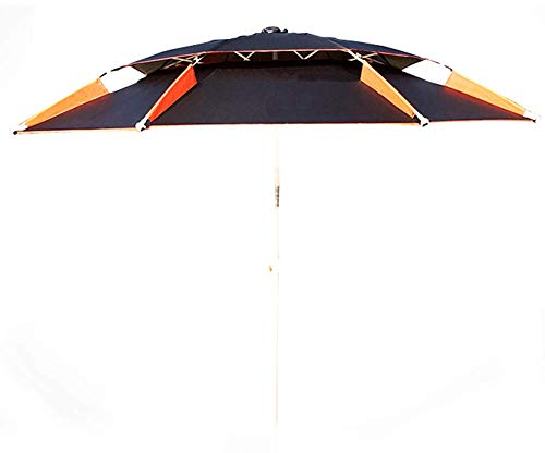 2,4 M/7,9 ft Patio Doppelt gestalteter Sonnenschirm, achteckiger freitragender Angelschirm, Sonnenschutz, leicht zu öffnender UV-Schutz für den Außenbereich, Garten, Terrasse, Terrasse, neigbarer