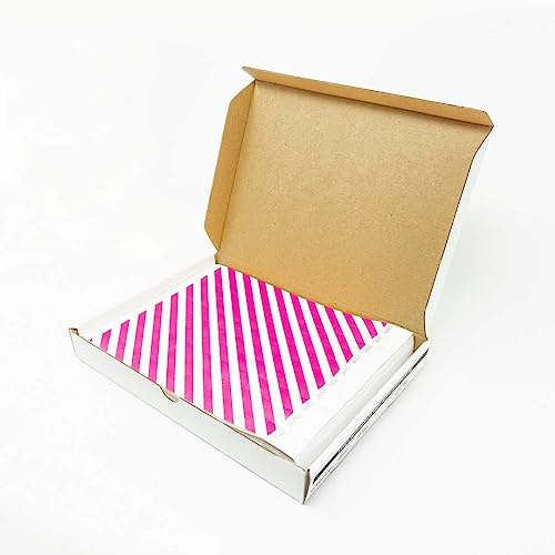 ID&C 1000-Pack Neon Pink Stripe Tyvek Wristbands – Durable, Waterproof, Tamper-Proof Bands for Crowd Control & Events
