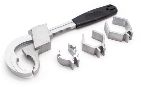 Jieotwice Universeller Doppelseitiger Verstellbarer Schraubenschlüssel, Aluminiumlegierung, Gabelschlüssel, Badezimmer Sanitär Wasserhahn Und Waschbecken Reparatur Werkzeuge
