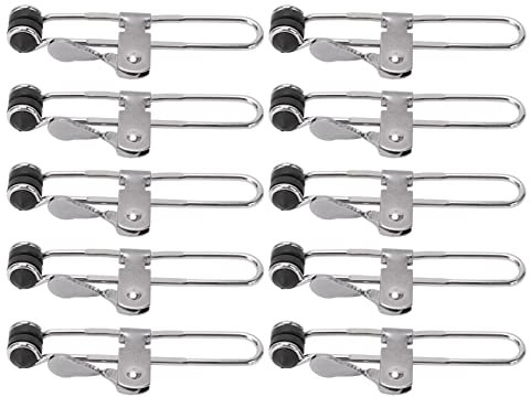 Suspended Ceiling Tile Grip Clamp, 10PCS Stainless Steel Suspended Ceiling Tools, Keep Horizontal Handed Operation Multifunctional Tile Mounting Clips for Renovation