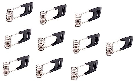 Uonlytech 2 Sätze Federklammern Aus Kunststoff Und Metall Für Dekorative Beleuchtung Federklammern Für Deckenleuchten 10 Stück * 2