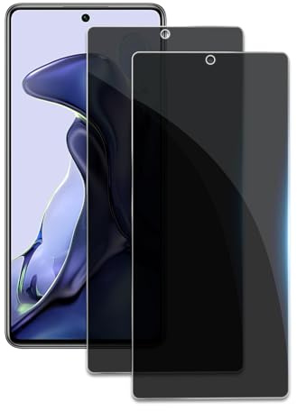 AYWLPP 2 Stück Sichtschutz für Xiaomi 11T/11T Pro, Anti-Spähen Privatsphäre Schutzfolie,Anti-Spy Panzer Schutz Glas Folie, HD Blickschutzfolie, 9H Härte, Anti-Kratzer, Bläschenfrei