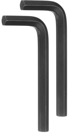 sourcing map 2pcs Hex Key Wrench 9mm L-Shape Hexagon Metric Wrenches Chrome Vanadium Steel Repairing Tool for Home Repair, Black