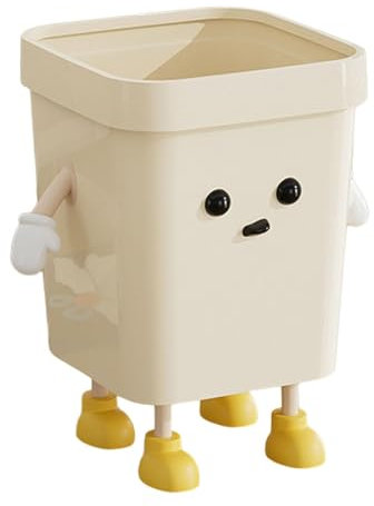 Colcolo Poubelle créative conteneur à ordures robuste belle poubelle mignonne seau à compost domestique pour bureau d'étude cuisine chambre à coucher, Debout moyen